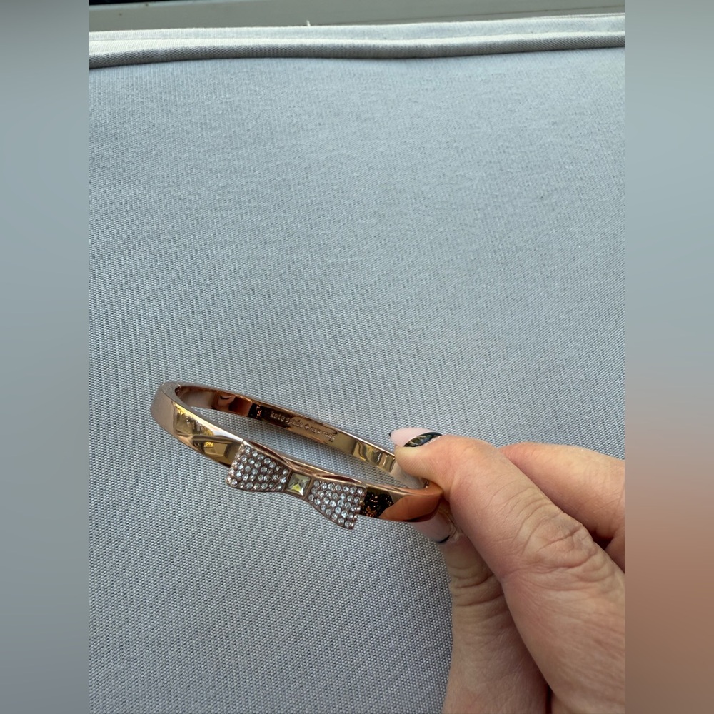 Kate Spade Rose Gold Bow Bracelet